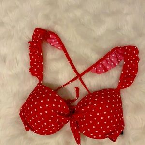 Women's Red Juniors' Bikini Top